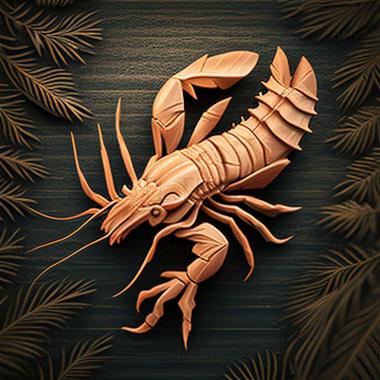 3D модель Procambarus clarkii (STL)